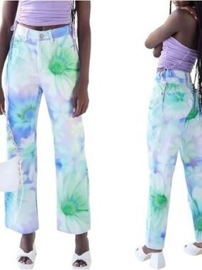 UO BDG Floral Tie-Dye Cowboy Jeans